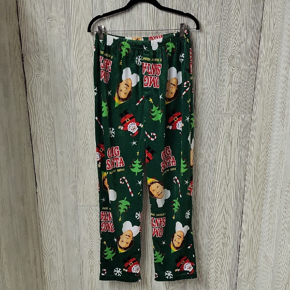 ELF Pajama Lounge Pants Adult Size Medium